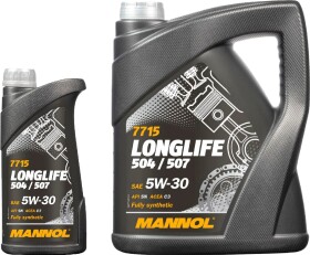 Моторное масло Mannol Longlife 504/507 5W-30 синтетическое