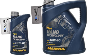 Моторна олива Mannol Nano Technology 10W-40 напівсинтетична