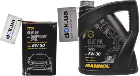 Моторное масло Mannol O.E.M. For Chevrolet Opel 5W-30 синтетическое