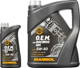 Моторное масло Mannol O.E.M. For Daewoo GM 5W-40 синтетическое
