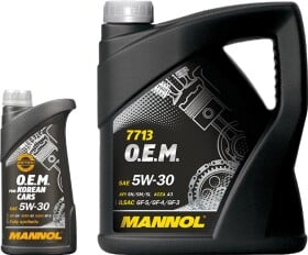 Моторное масло Mannol O.E.M. For Korean Cars 5W-30 синтетическое
