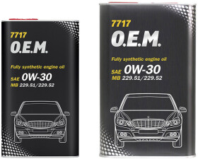 Моторное масло Mannol O.E.M. For Mercedes-Benz 0W-30 синтетическое