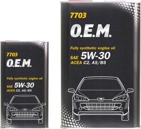 Моторное масло Mannol O.E.M. For Peugeot Citroen (Metal) 5W-30 синтетическое