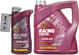Моторное масло Mannol Racing + Ester 10W-60 синтетическое