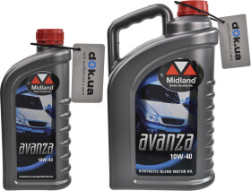 Моторное масло Midland Avanza 10W-40 синтетическое