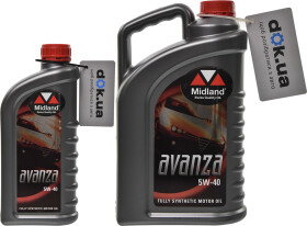 Моторное масло Midland Avanza 5W-40 синтетическое