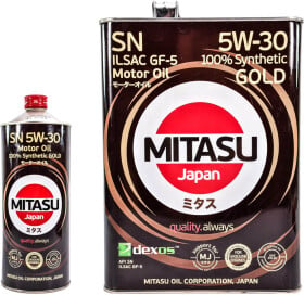 Моторное масло Mitasu Gold SN 5W-30 синтетическое
