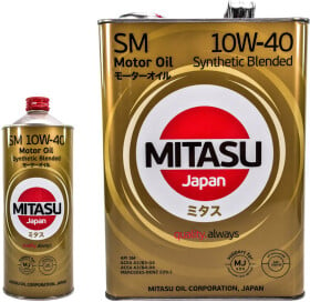 Моторное масло Mitasu Motor Oil SM 10W-40 полусинтетическое