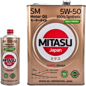 Моторное масло Mitasu Motor Oil SM 5W-50 синтетическое