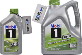 Моторное масло Mobil 1 ESP 0W-30 синтетическое