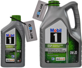 Моторное масло Mobil 1 ESP X2 0W-20 синтетическое