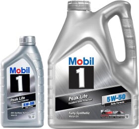 Моторное масло Mobil Peak Life 5W-50 синтетическое