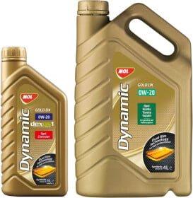 Моторное масло MOL Dynamic Gold DX 0W-20 синтетическое