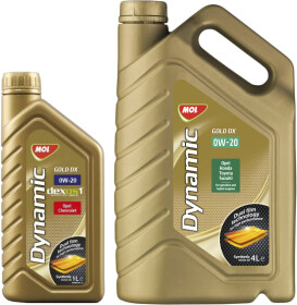 Моторное масло MOL Dynamic Gold DX 0W-20 синтетическое