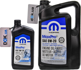 Моторное масло Mopar MaxPro Plus 0W-20 синтетическое