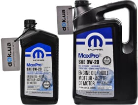 Моторное масло Mopar MaxPro Plus GF-6A 0W-20 синтетическое