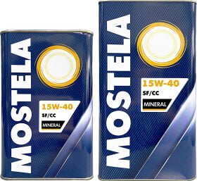 Моторное масло Mostela Mineral 15W-40 минеральное