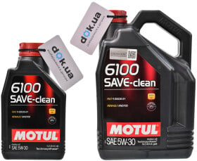 Моторна олива Motul 6100 Save-Clean 5W-30 напівсинтетична