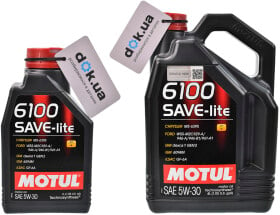 Моторное масло Motul 6100 Save-Lite 5W-30 полусинтетическое