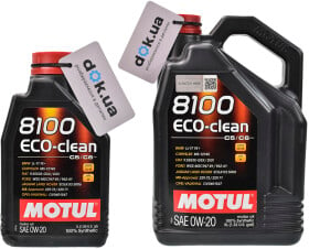 Моторна олива Motul 8100 Eco-Clean 0W-20 синтетична