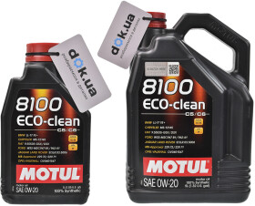 Моторна олива Motul 8100 Eco-Clean 0W-20 синтетична
