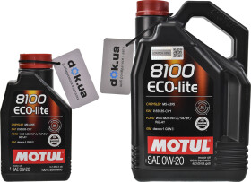 Моторное масло Motul 8100 Eco-Lite 0W-20 синтетическое