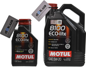Моторное масло Motul 8100 Eco-Lite 5W-20 синтетическое