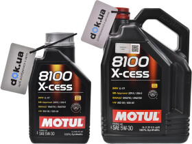 Моторное масло Motul 8100 X-Cess 5W-30 синтетическое