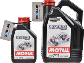 Моторна олива Motul Hybrid 0W-12 синтетична