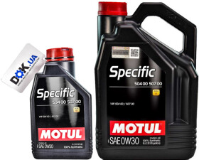 Моторное масло Motul Specific 504 00 507 00 0W-30 синтетическое