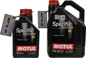 Моторное масло Motul Specific 505 01 505 00 5W-40 синтетическое