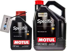 Моторное масло Motul Specific 948 B 5W-20 синтетическое