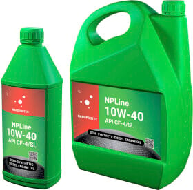 Моторное масло Nanoprotec NPLine CF-4/SL Diesel 10W-40 полусинтетическое