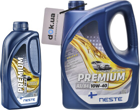 Моторное масло Neste PREMIUM А3/B4 10W-40 синтетическое