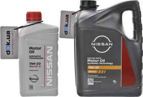 Моторна олива Nissan Motor Oil SN/GF-5 0W-20 синтетична