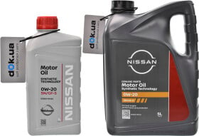 Моторна олива Nissan Motor Oil SN/GF-5 0W-20 синтетична