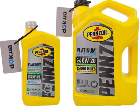 Моторное масло Pennzoil Platinum 0W-20 синтетическое