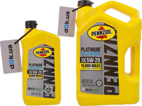 Моторное масло Pennzoil Platinum 5W-20 синтетическое