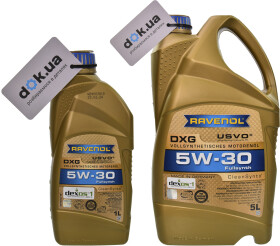 Моторное масло Ravenol DXG 5W-30 синтетическое