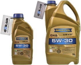 Моторное масло Ravenol DXG 5W-30 синтетическое
