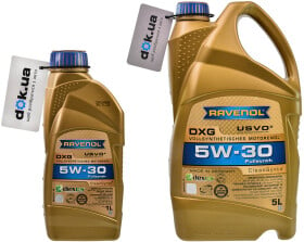 Моторное масло Ravenol DXG 5W-30 синтетическое
