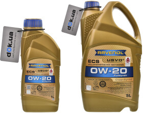 Моторное масло Ravenol ECS 0W-20 синтетическое