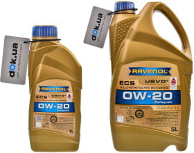 Моторное масло Ravenol ECS 0W-20 синтетическое