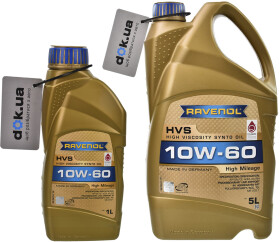 Моторное масло Ravenol HVS 10W-60 синтетическое