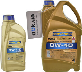 Моторное масло Ravenol SSL 0W-40 синтетическое
