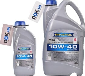 Моторное масло Ravenol TSi 10W-40 полусинтетическое