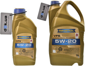 Моторное масло Ravenol VFE 5W-20 синтетическое