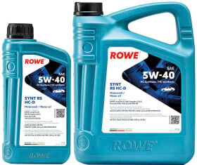 Моторное масло Rowe Synt RS HC-D 5W-40 синтетическое