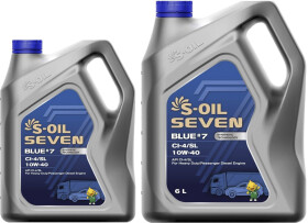 Моторное масло S-Oil Seven Blue #7 CI-4/SL 10W-40 синтетическое