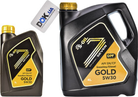 Моторное масло S-Oil Seven Gold 5W-30 синтетическое